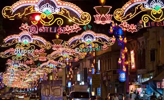 Singapore public holidays include Deepavali (Diwali)